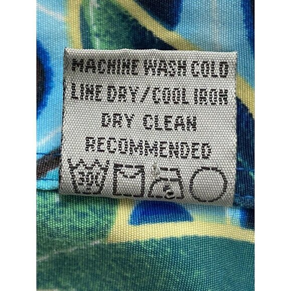 Vintage Hawaiian Aloha Floral Button Front Shirt L - Picture 9 of 9